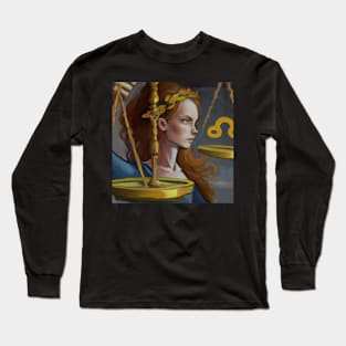 Libra Zodiac Long Sleeve T-Shirt